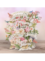 Paper D'Art 3D Pop Up Card  On Your Wedding Day