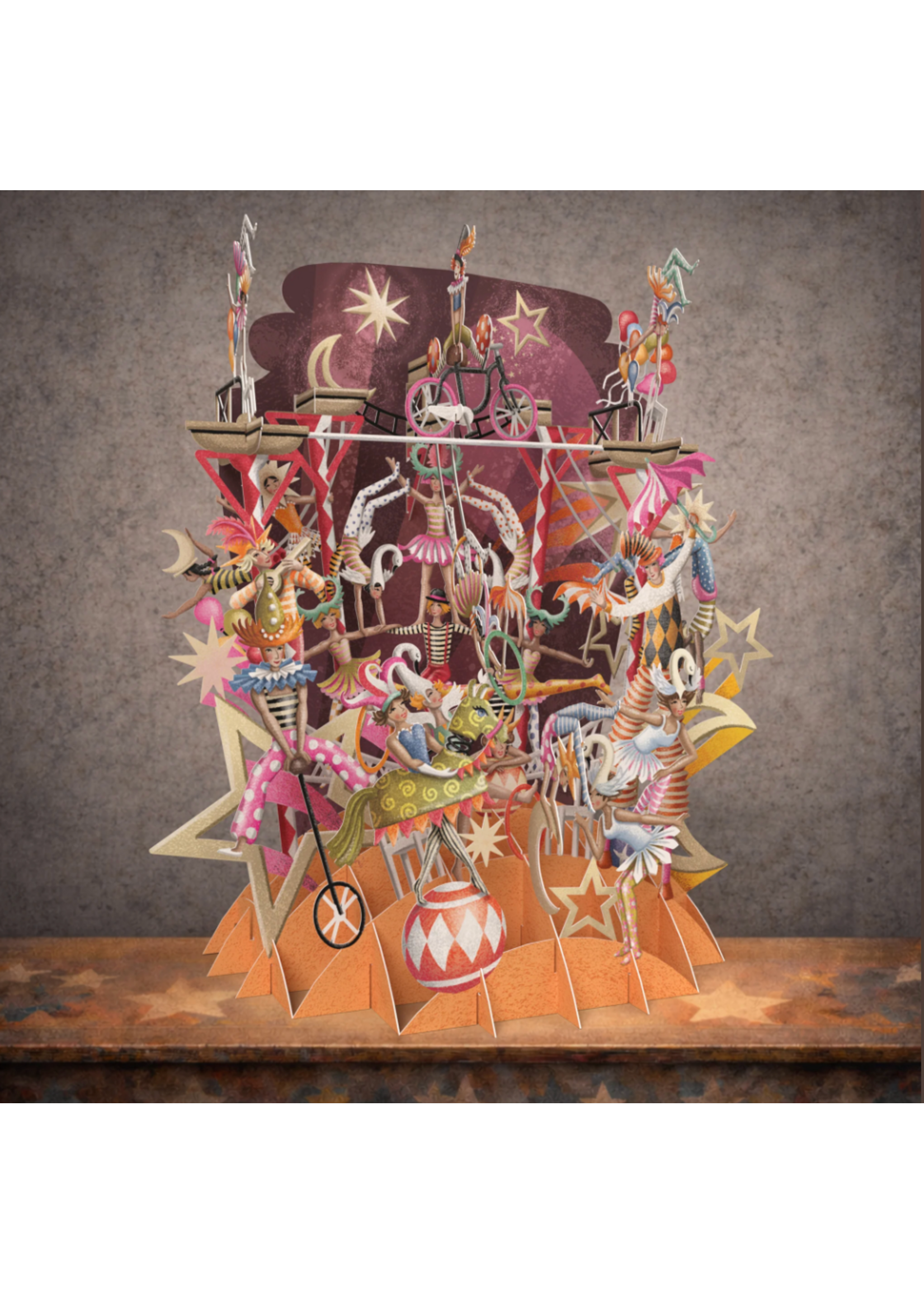 Paper D'Art 3D Pop Up Card Acrobats