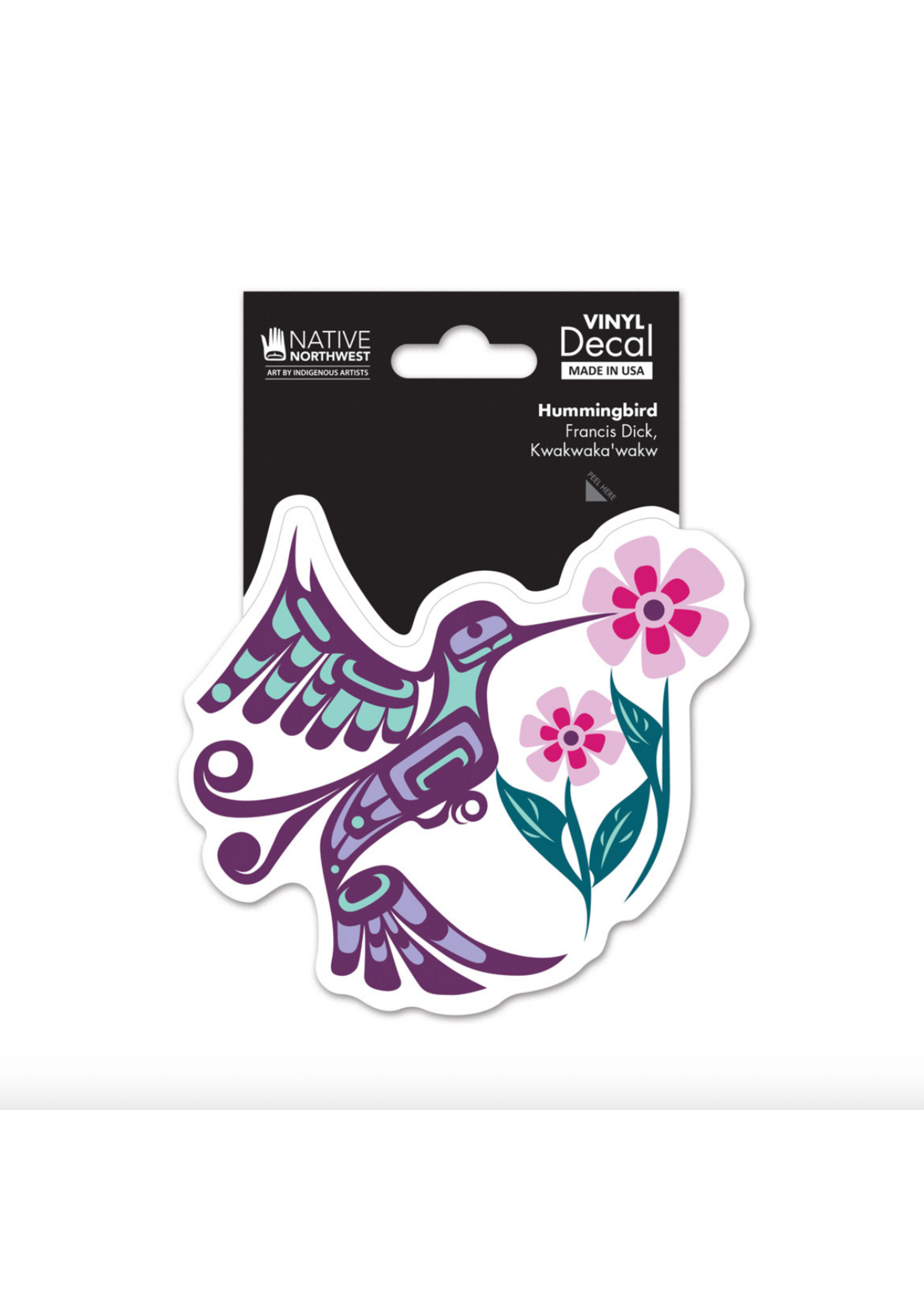 Native Northwest Hummingbird by Francis Dick Sticker