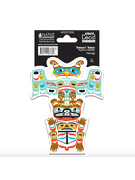 Native Northwest Totem by Ryan Cranmer Sticker