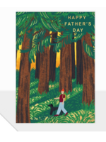 Laura Darrington Design Happy Father's Day Woods Man and Dog