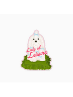 Lucky Goods Paper Lady of Leisure Sticker