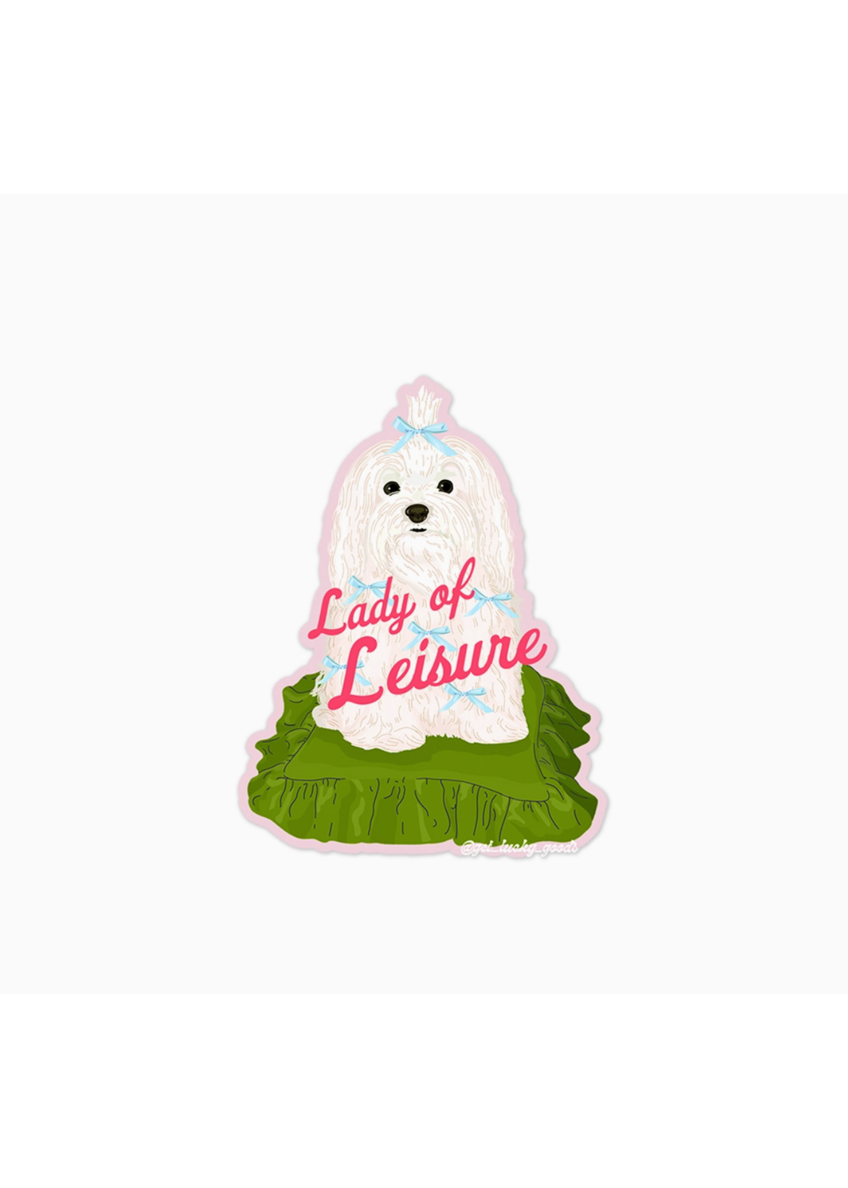 Lucky Goods Paper Lady of Leisure Sticker