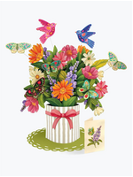 Fresh Cut Paper Enchanted Garden Pop Up Flower Bouquet