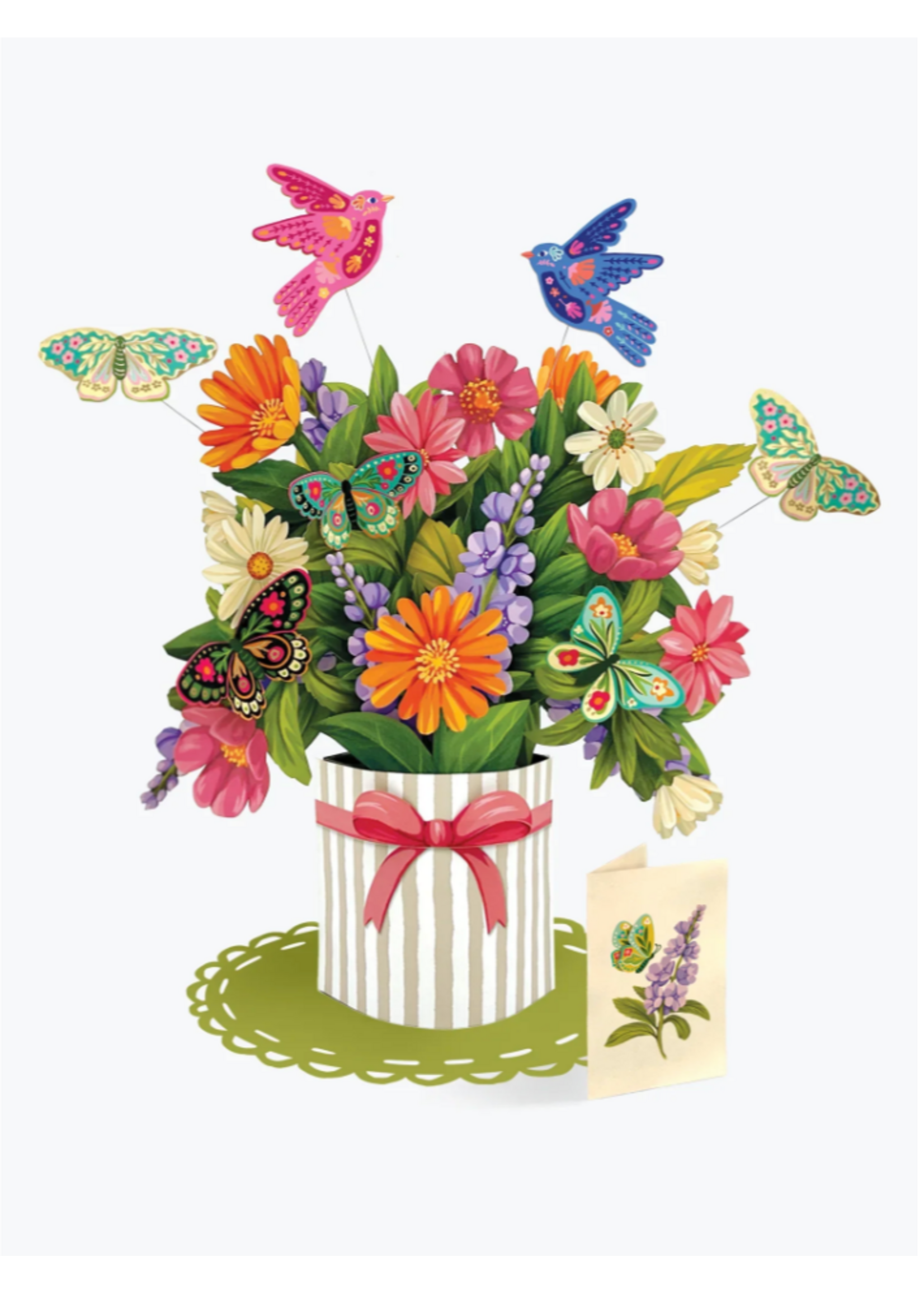 Fresh Cut Paper Enchanted Garden Pop Up Flower Bouquet