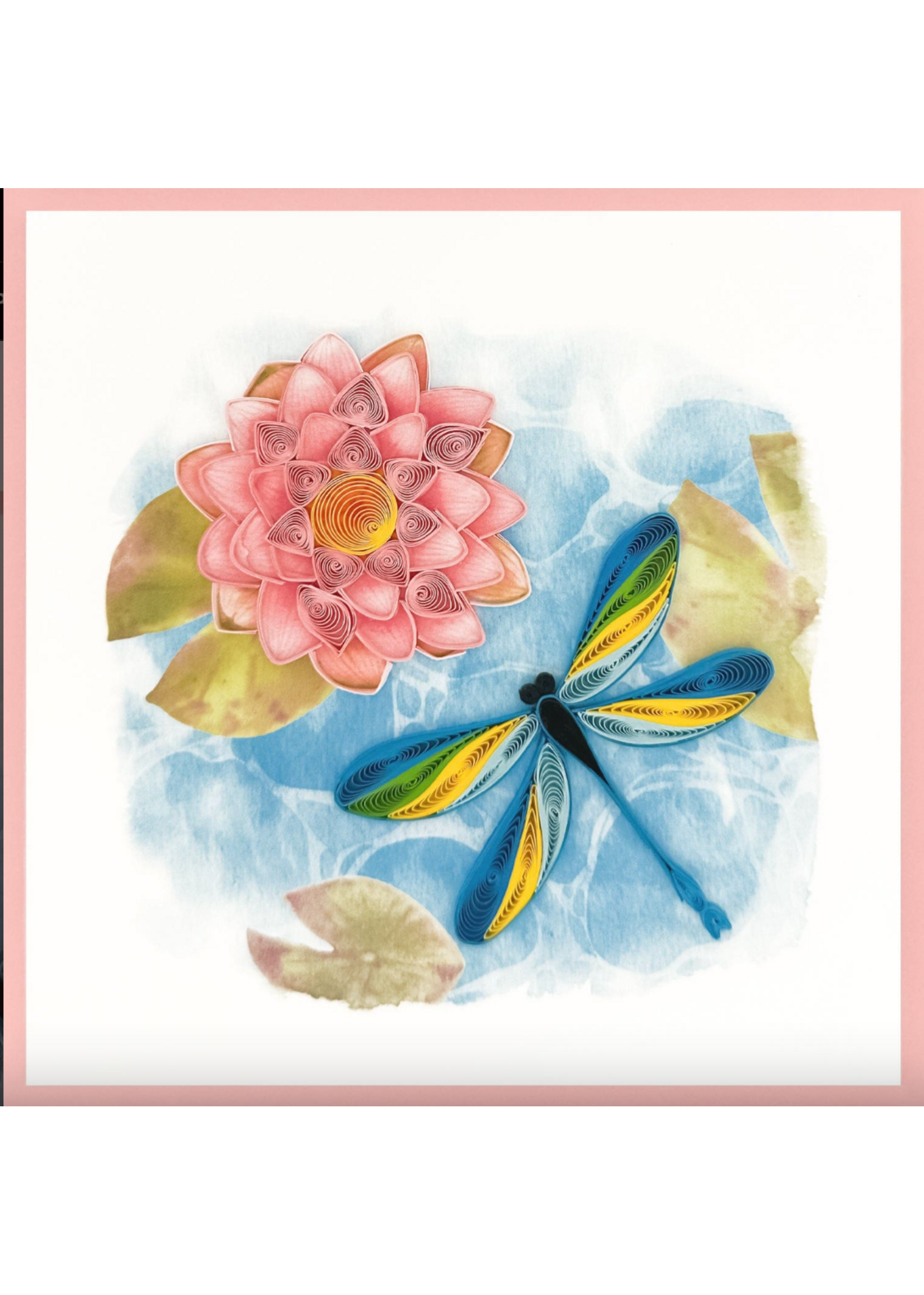 Paper Poetry Dragonfly Lotus