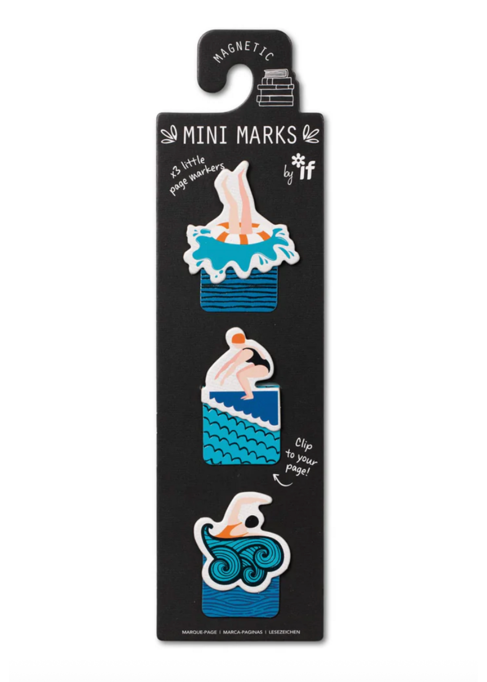 If Mini Magnetic Bookmarks Swimmers