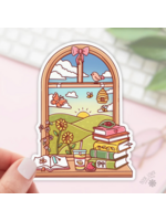 Book Lover Merch Shop Bookish Summer Window Vinyl Sticker