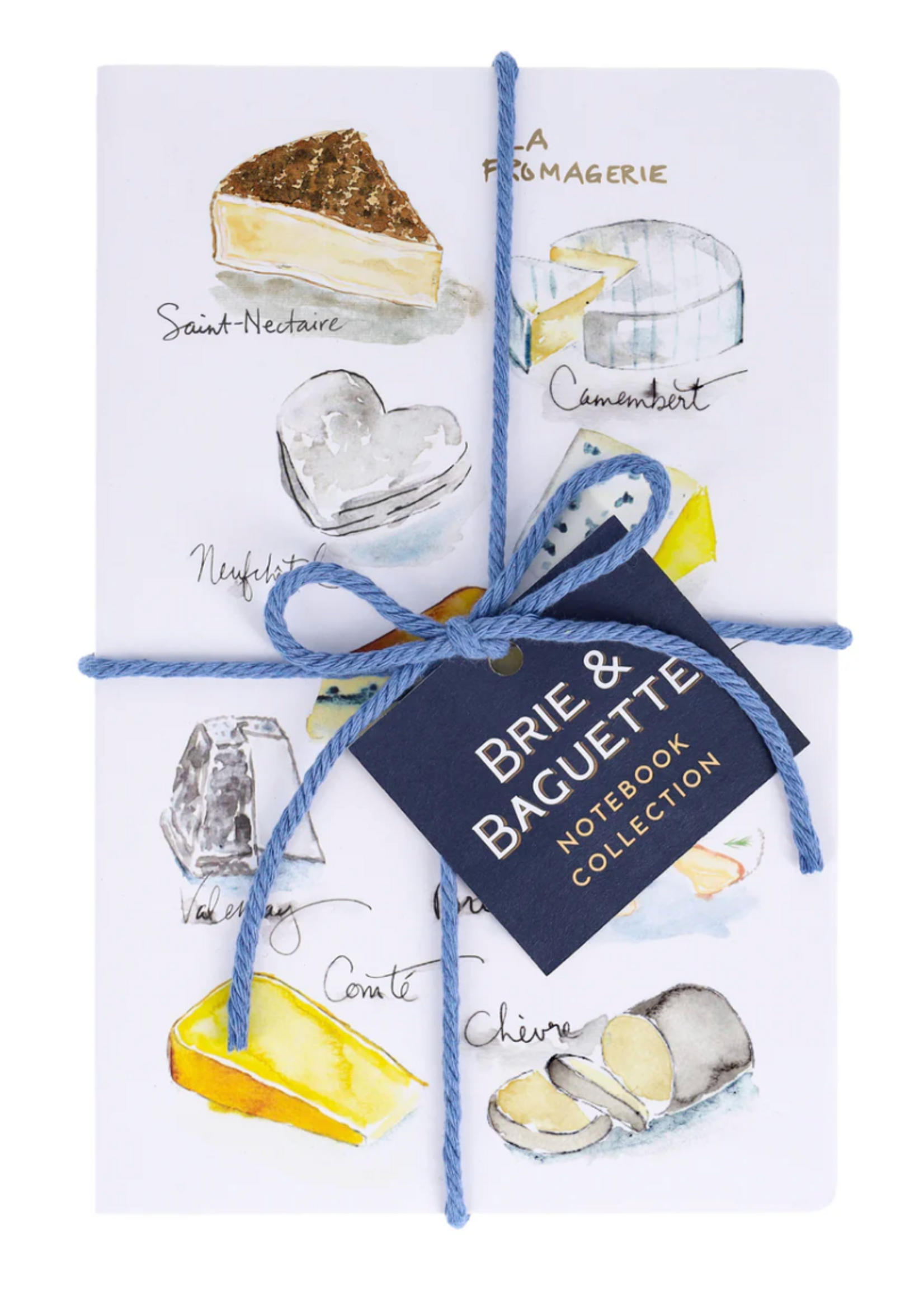 Chronicle Books Brie and Baguette 2 Lined Notebooks