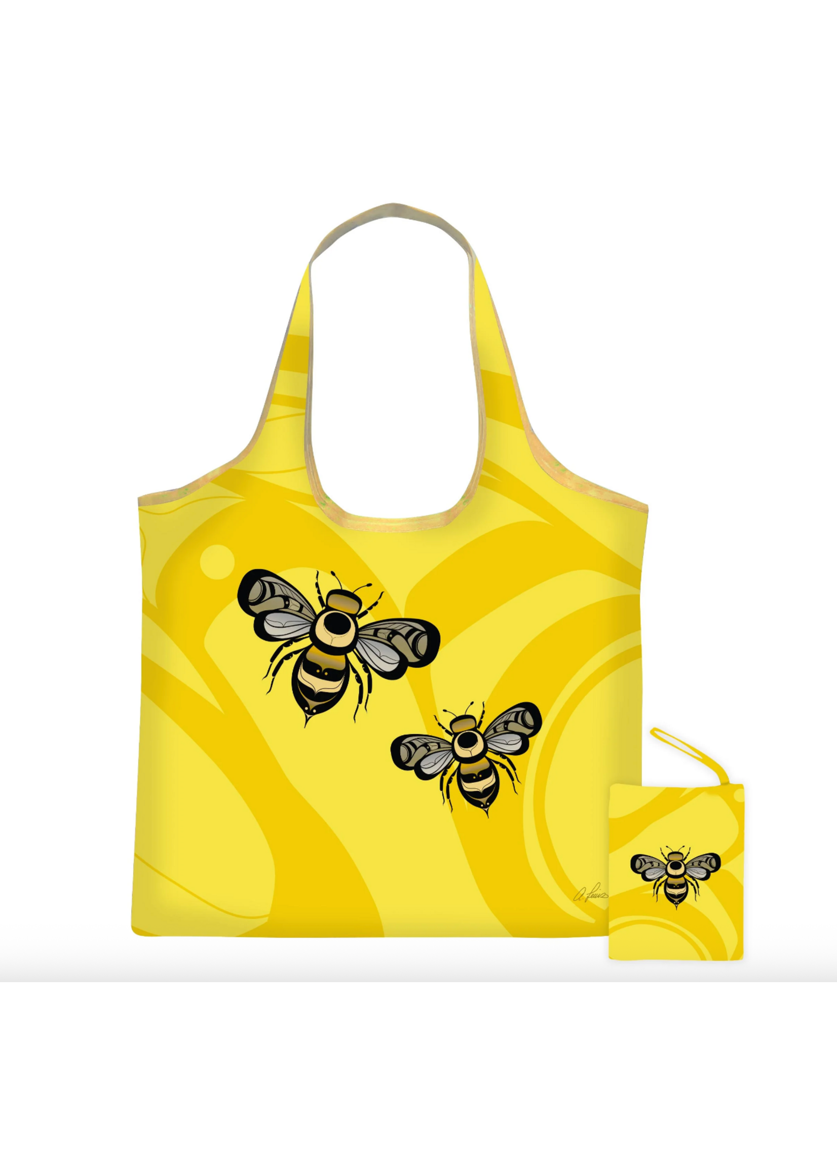 Oscardo Adam Lewis Thank You Bee Foldable Shopping Bag