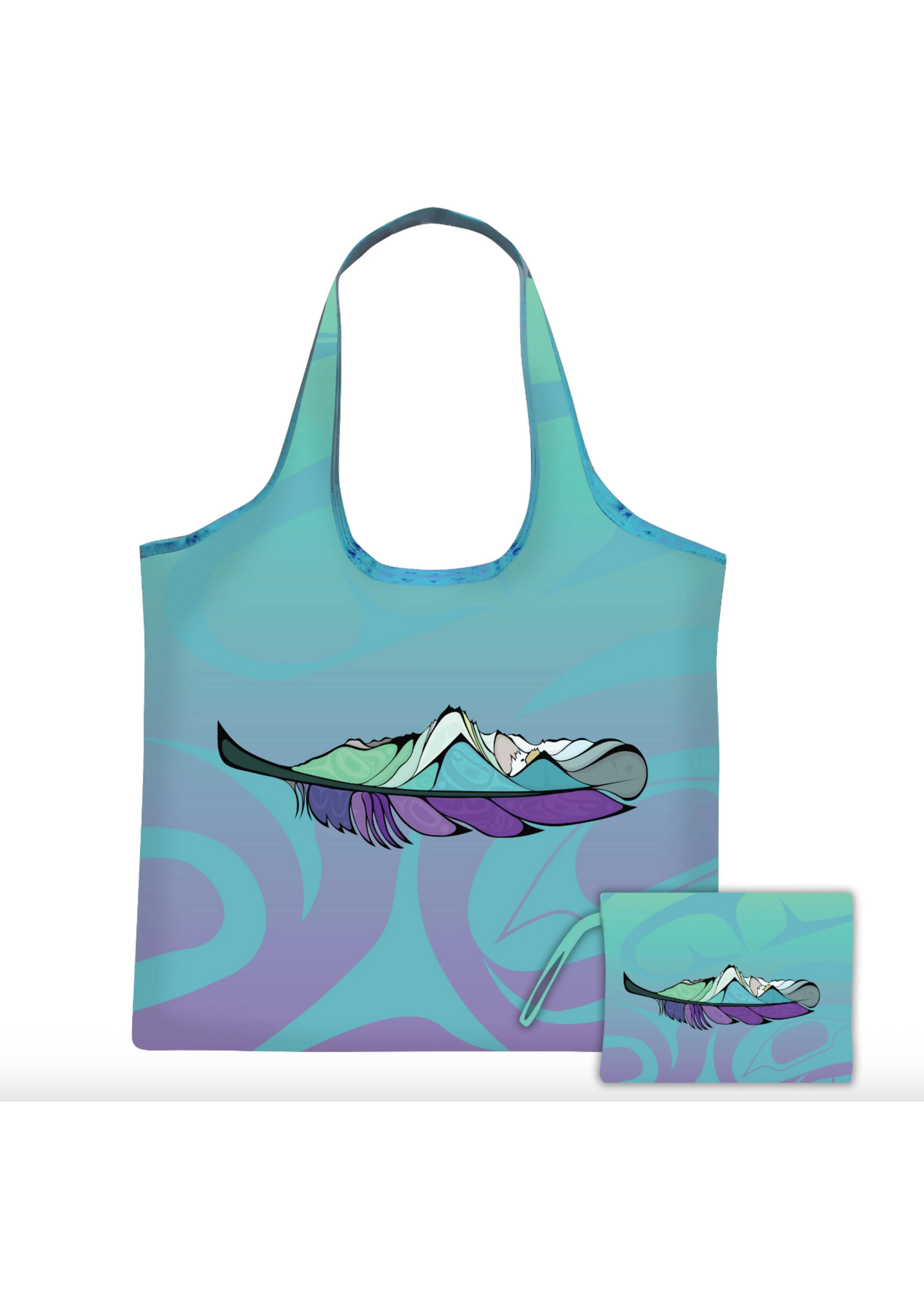 Oscardo Michelle Stoney Healing Feather Foldable Shopping Bag