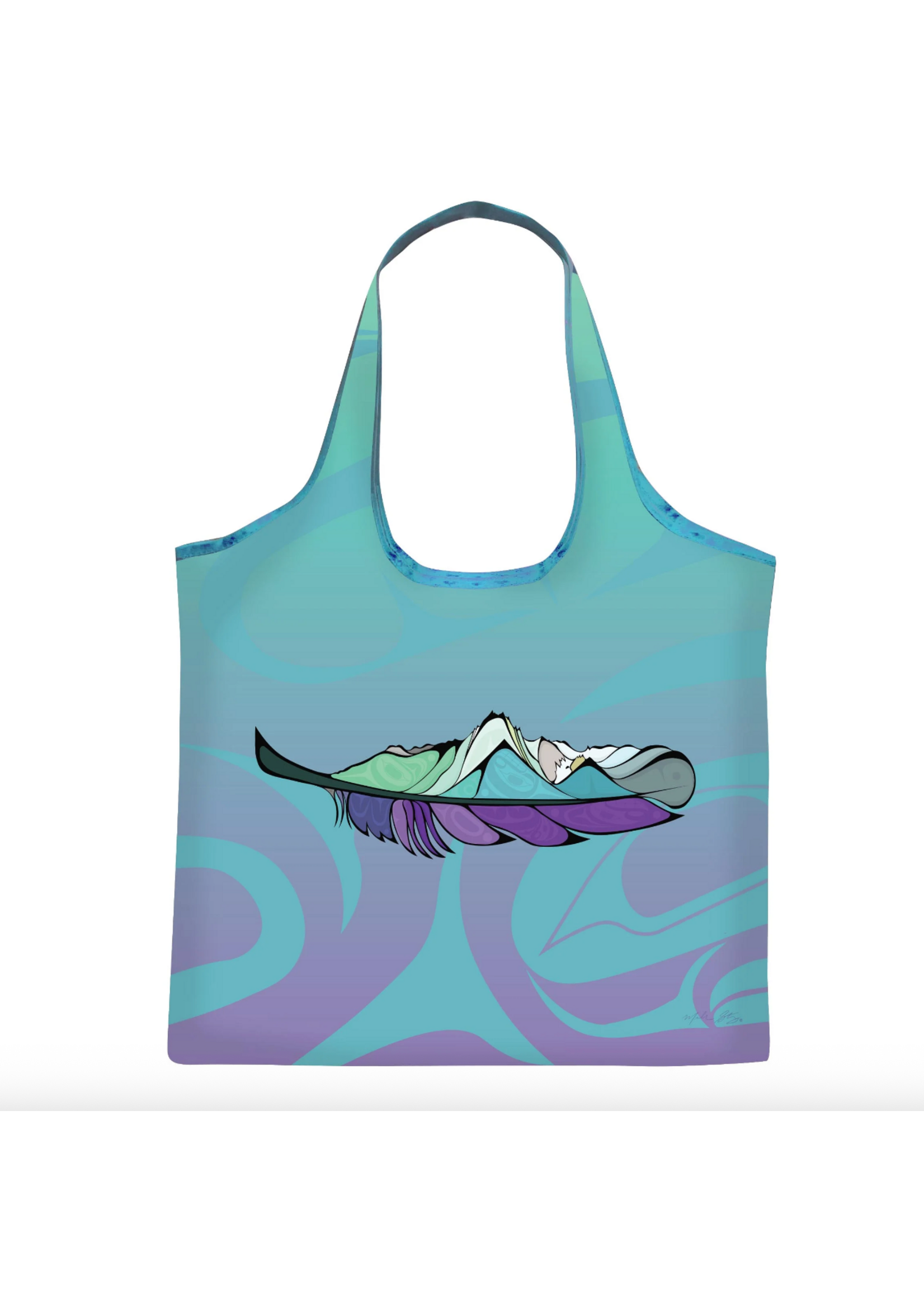 Oscardo Michelle Stoney Healing Feather Foldable Shopping Bag