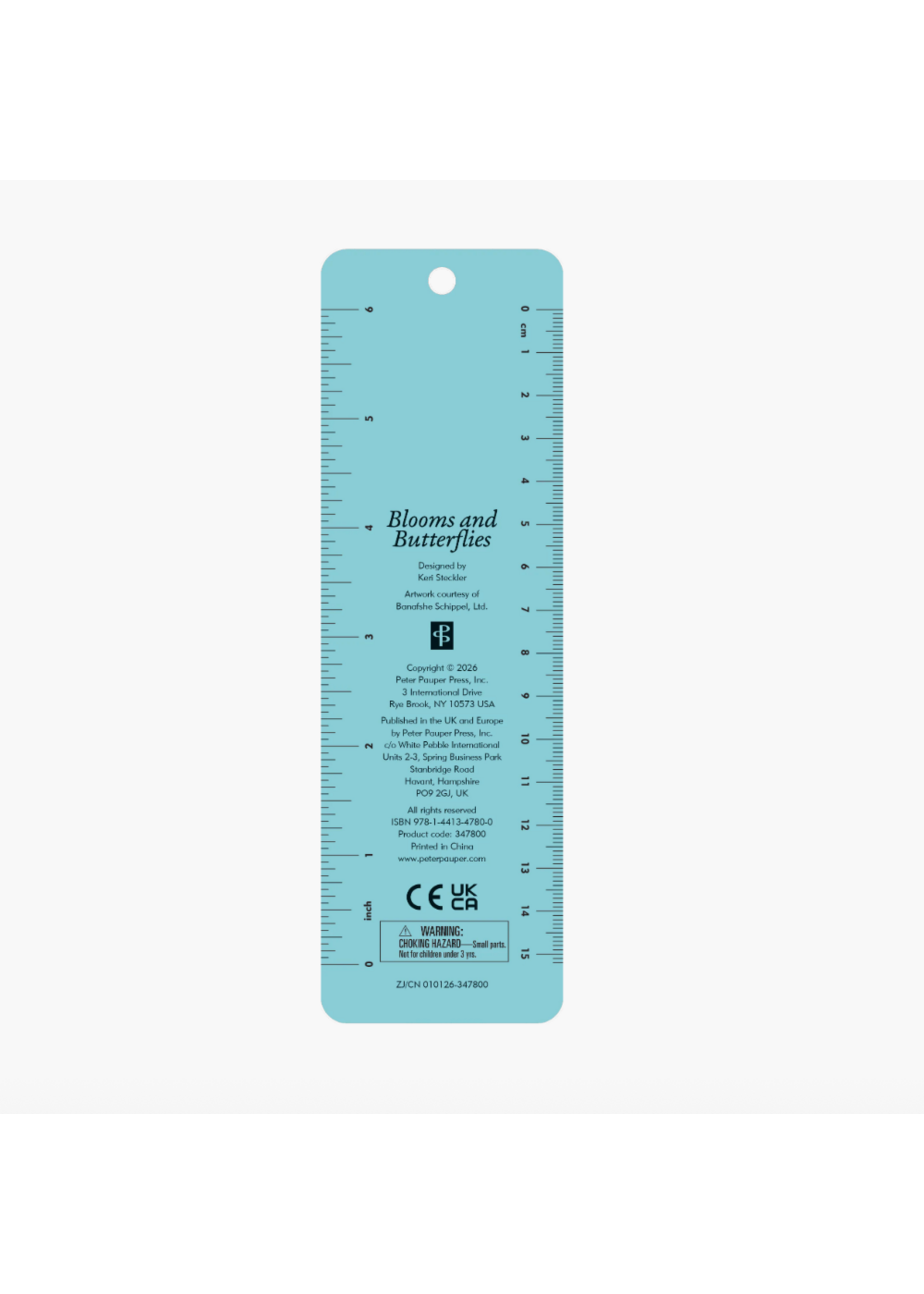 Peter Pauper Press Blooms and Butterflies Beaded Bookmark