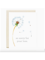 Inkwell Cards So Sorry For Your Loss Dandelion