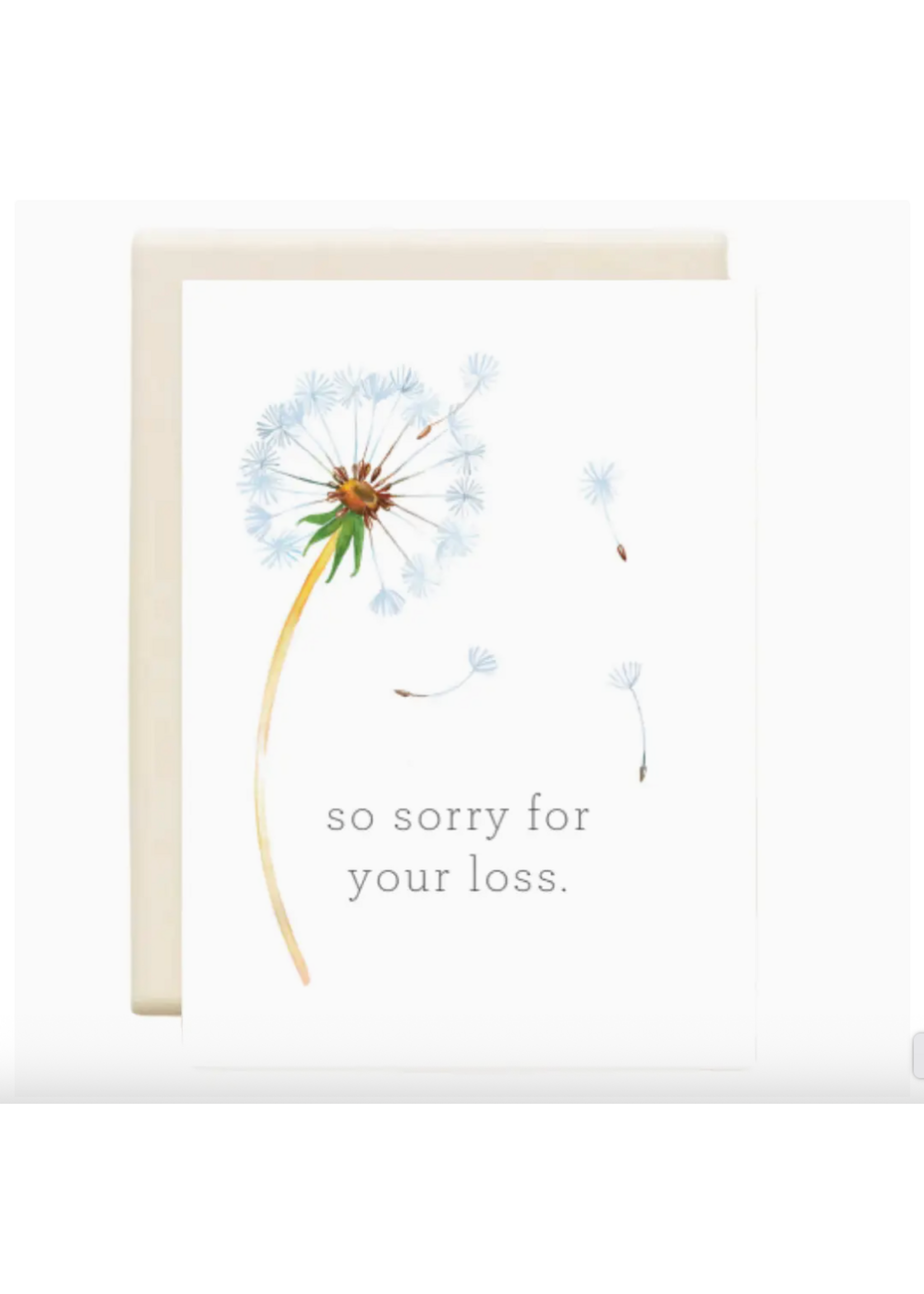 Inkwell Cards So Sorry For Your Loss Dandelion
