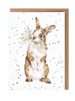 Wrendale Designs All Ears Bunny Greeting Card