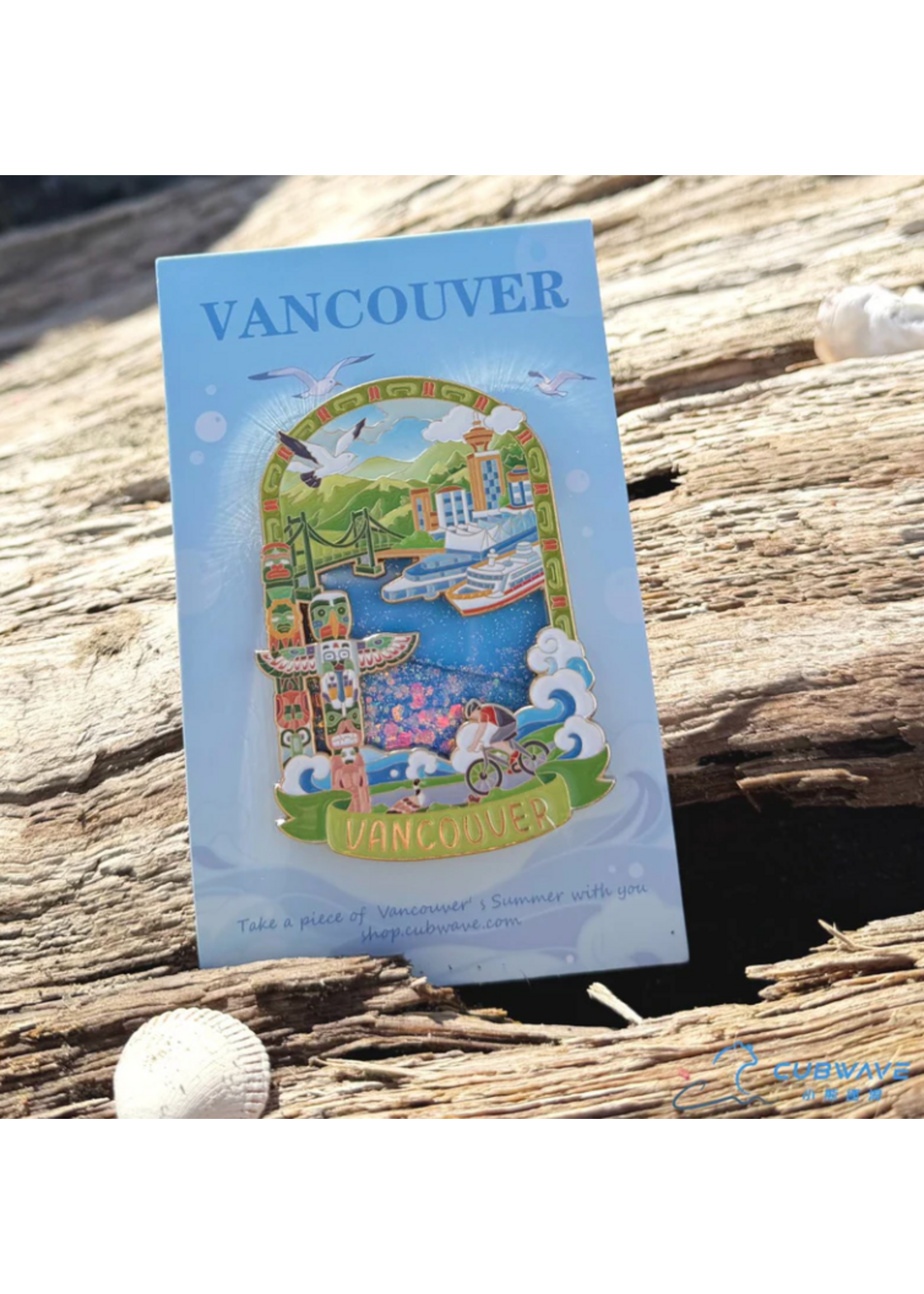 Cubwave Vancouver Stanley Park Ocean Flow Magnet