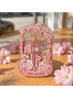 Cubwave Vancouver Sakura Flow Steam Clock Magnet