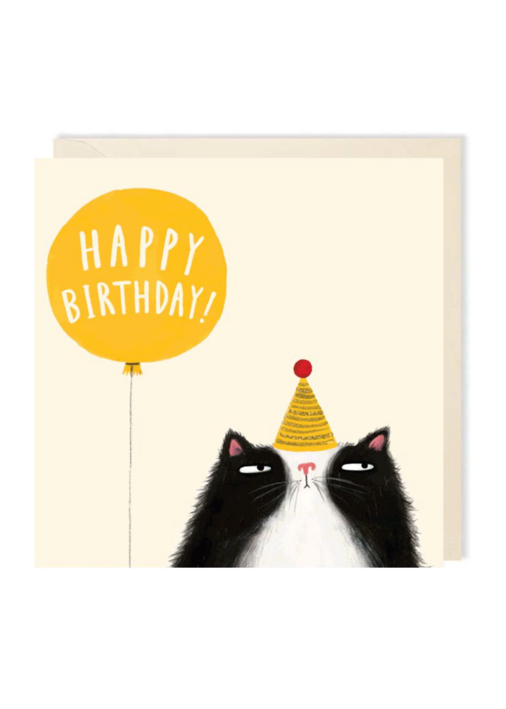 Charley Rabbit Studio Birthday Cat Yellow Balloon