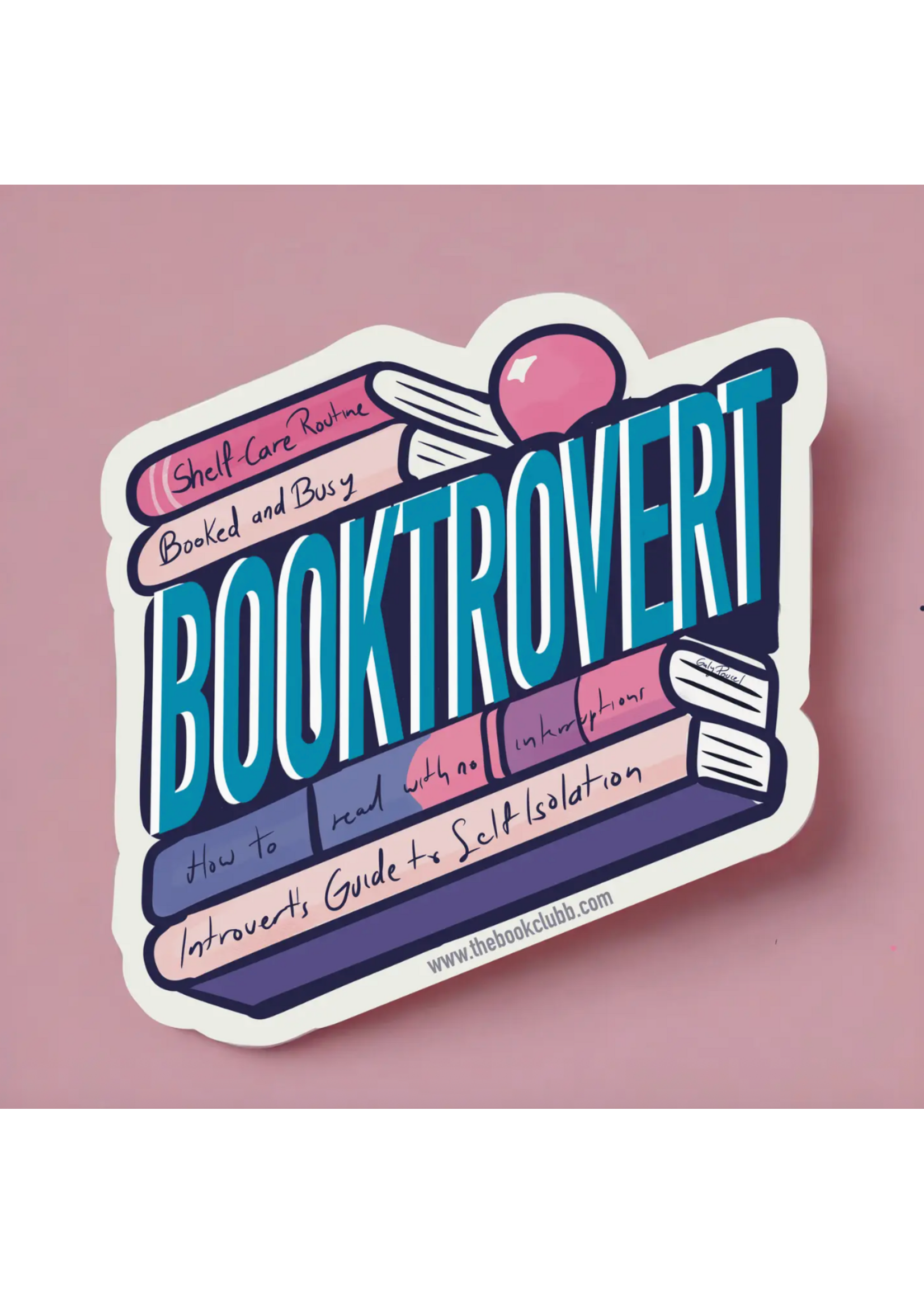 The Bookclub Boutique Booktrovert Vinyl Sticker