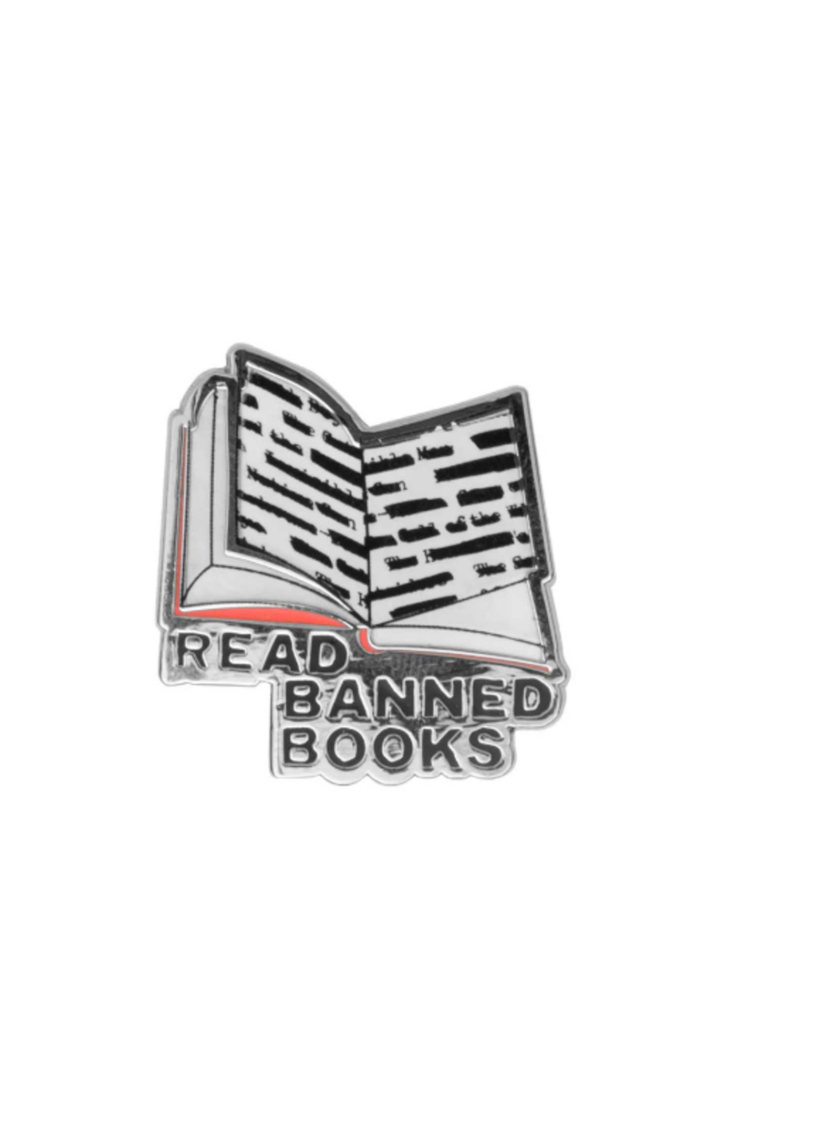 Out of Print Read Banned Books Enamel Pin