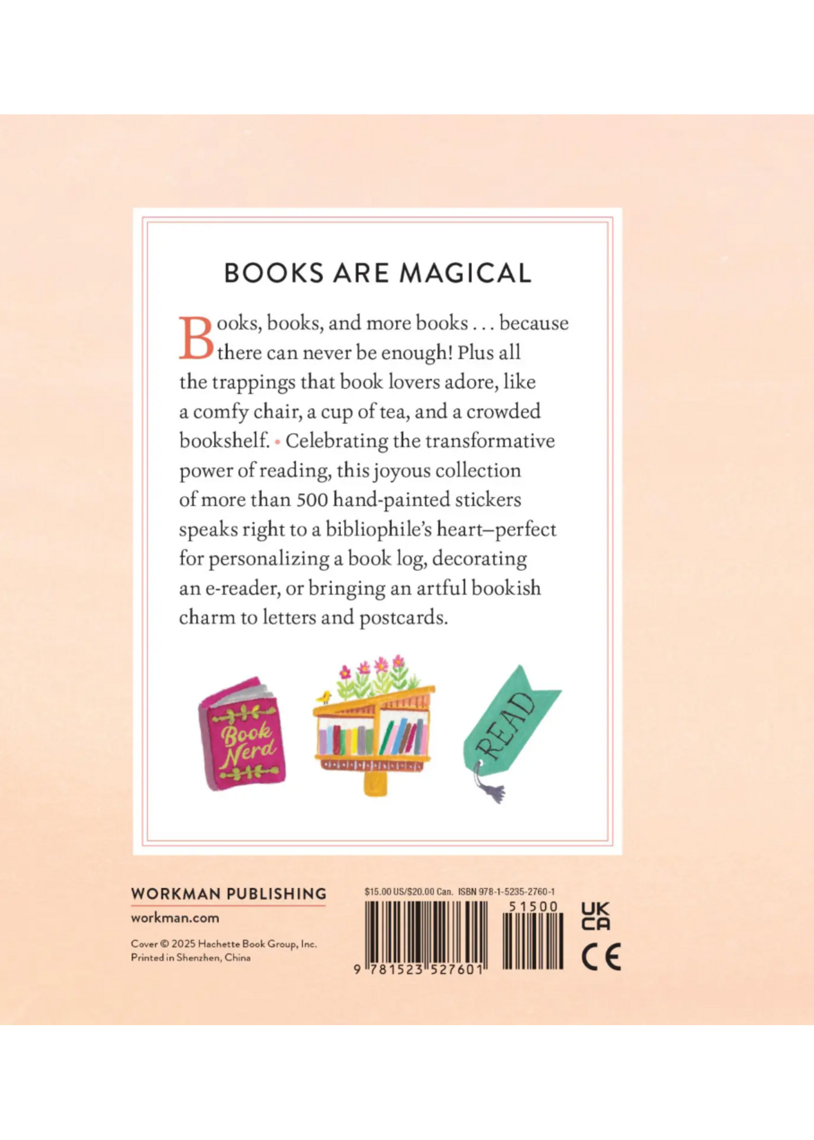 Workman Publishing A Book Lover's Sticker Book