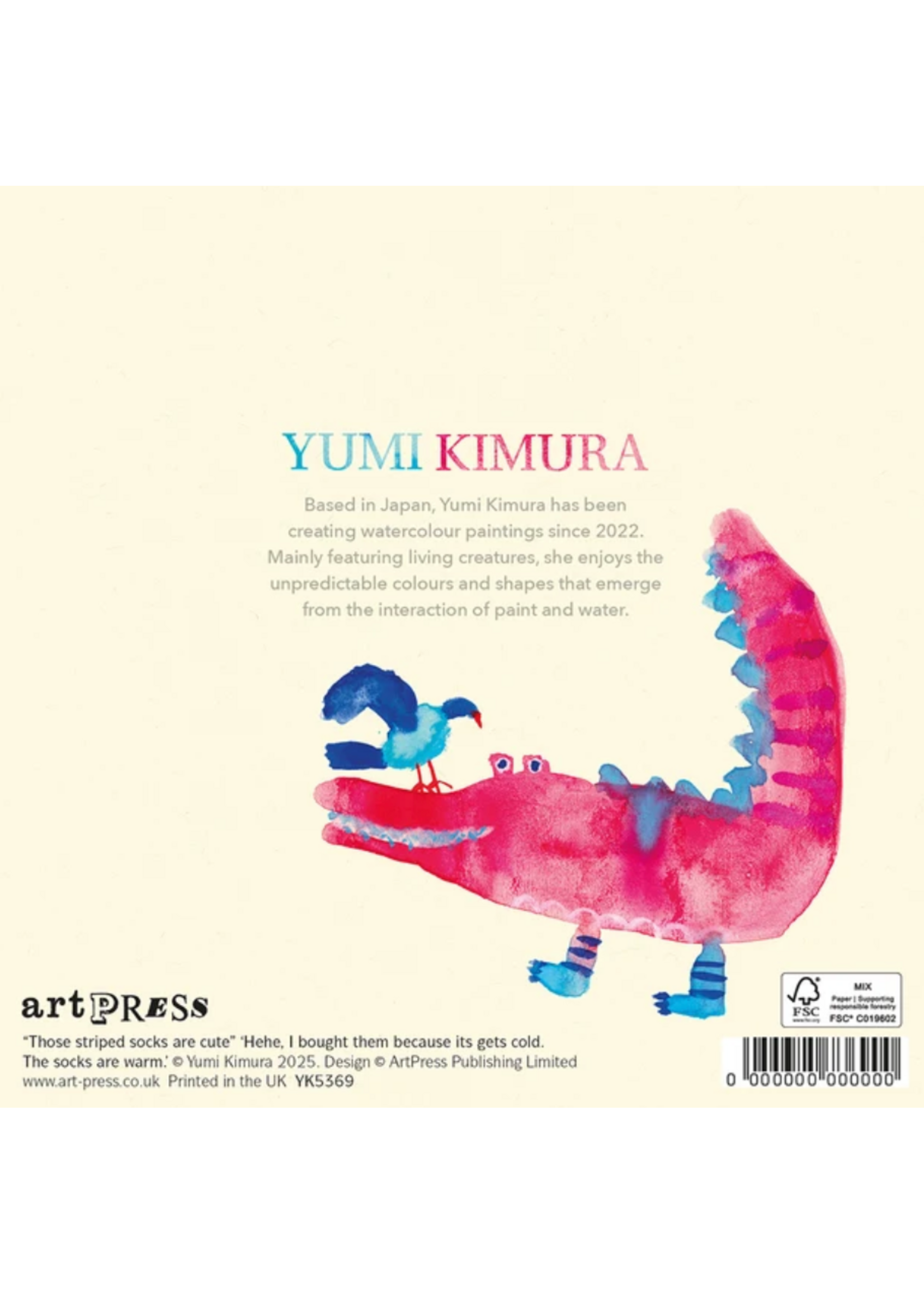artPress Crocodile Striped Socks Yumi Kimura