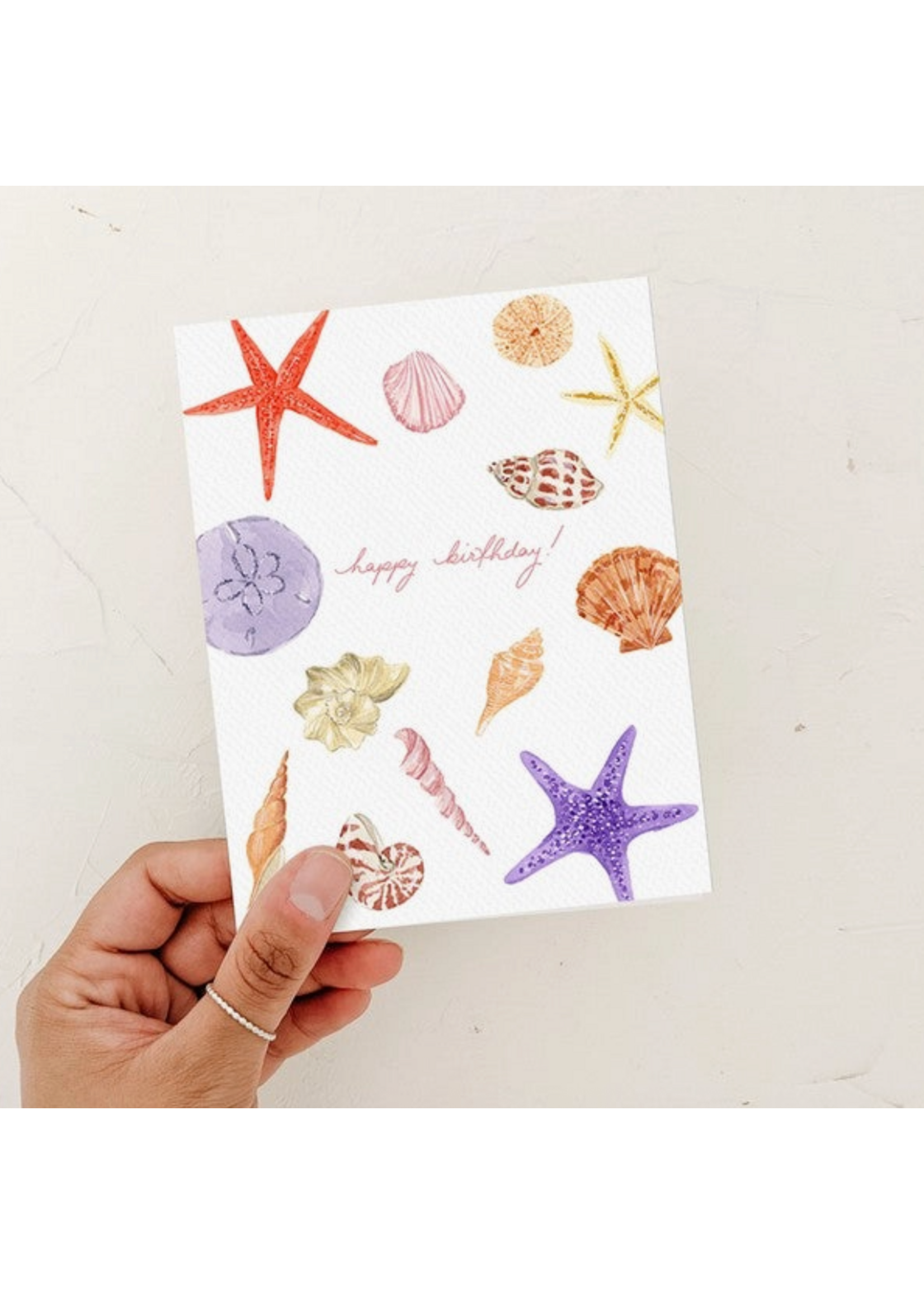 Almeida Illustrations Happy Birthday Shells