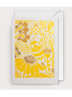 Lagom Design Yellow Smiley Bumble Bee by Hannah Werning
