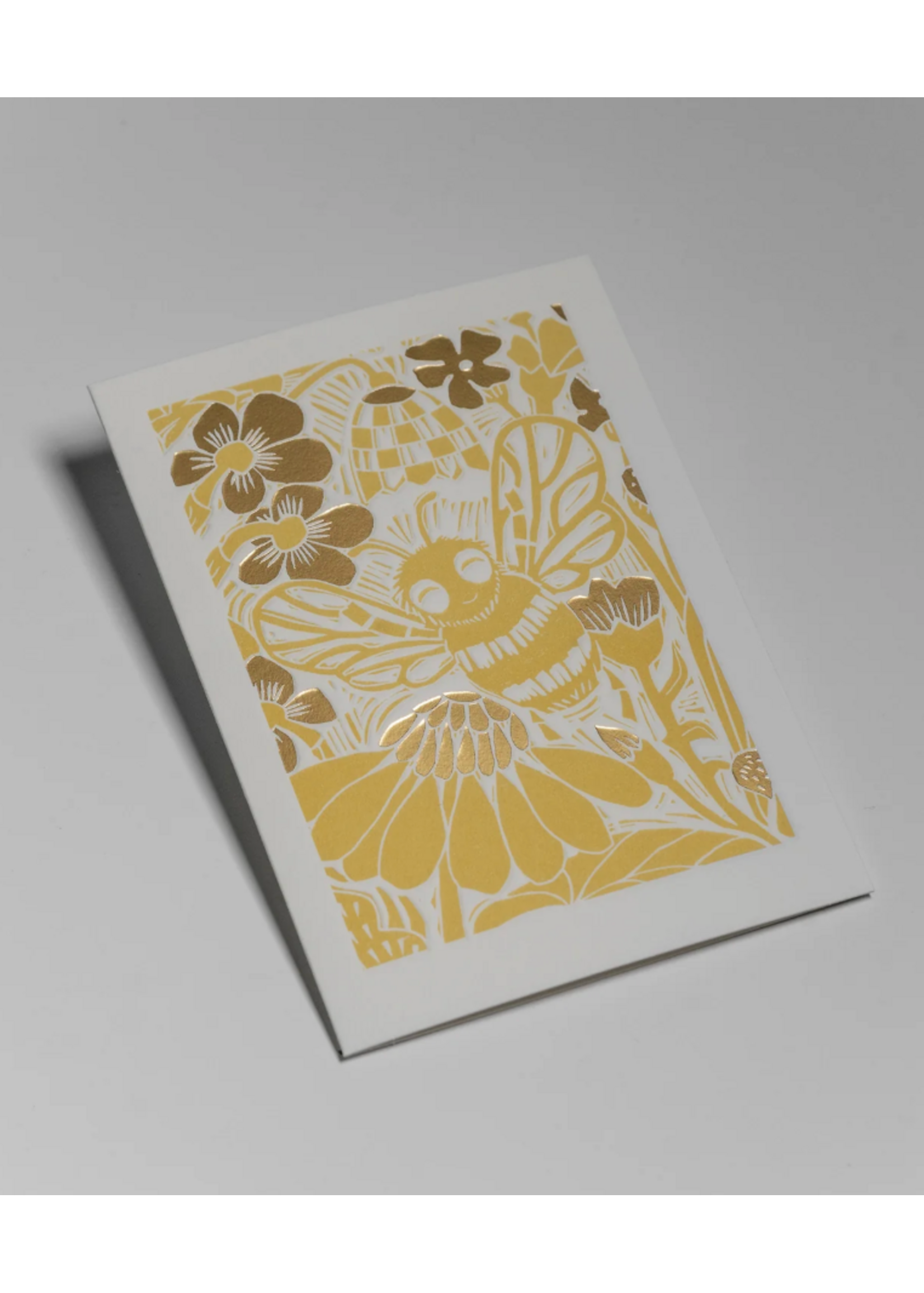 Lagom Design Yellow Smiley Bumble Bee by Hannah Werning