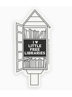 The Handcrafted Story I Love Little Free Libraries Sticker