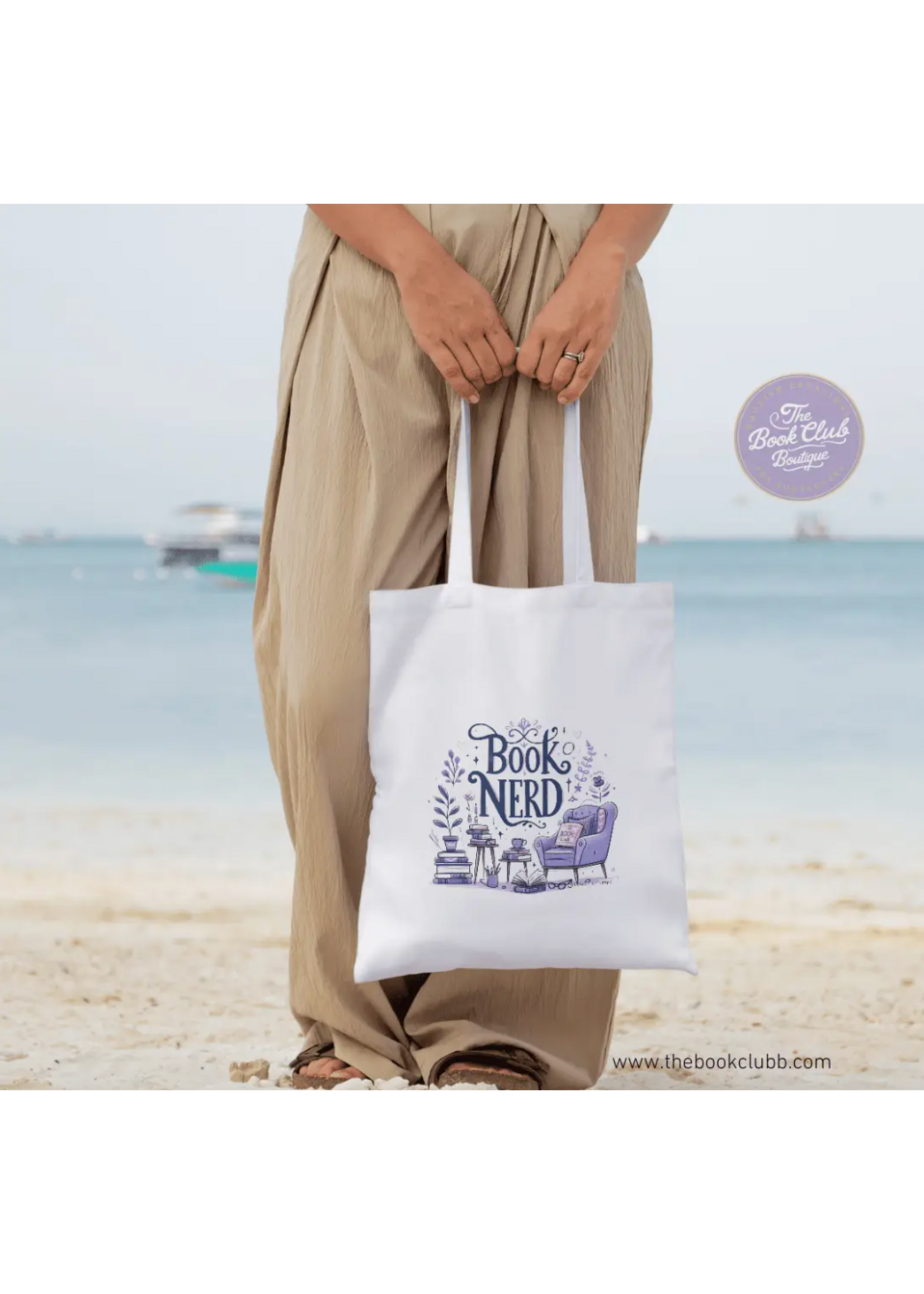 The Bookclub Boutique Book Nerd  Couch Tote