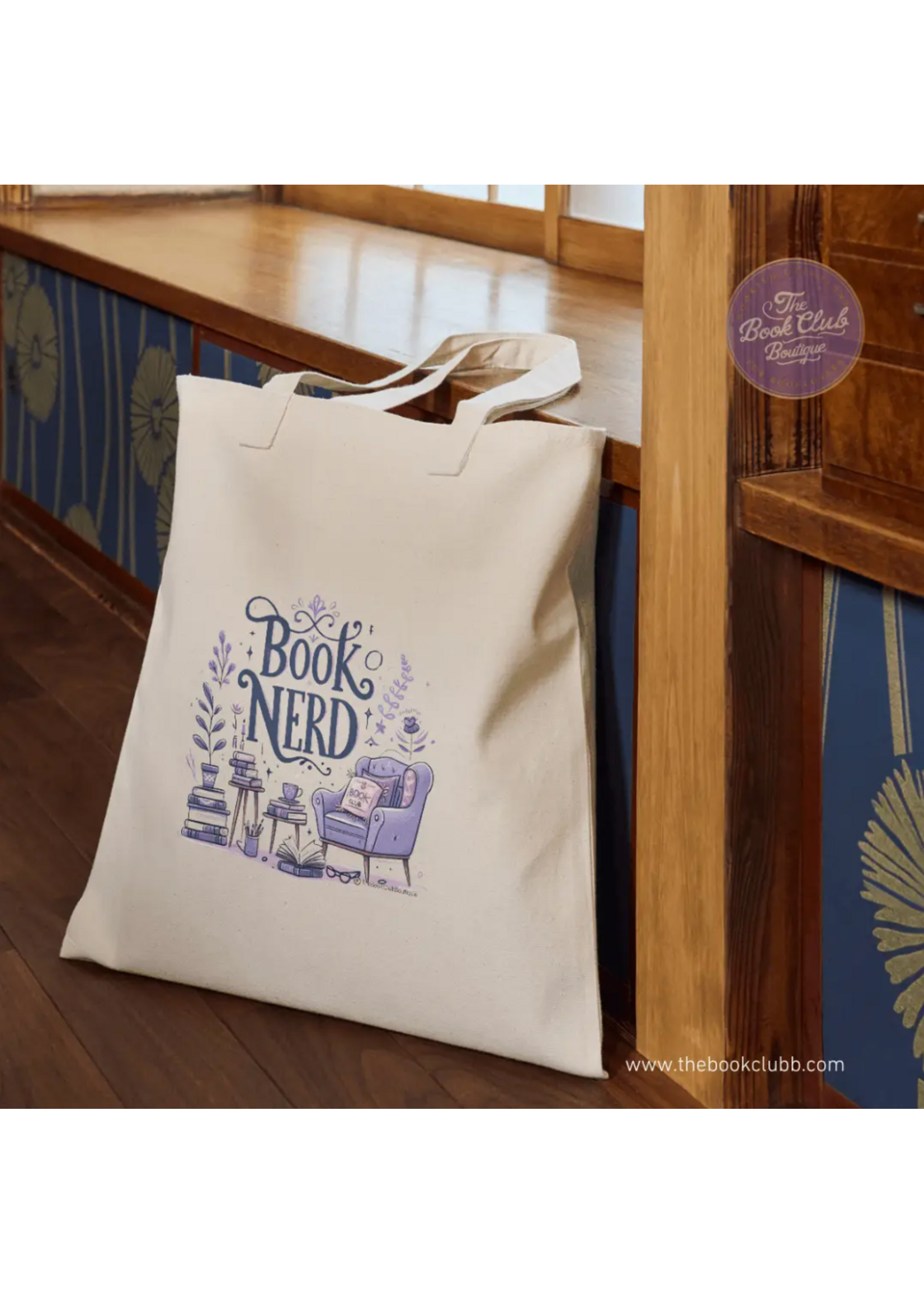 The Bookclub Boutique Book Nerd  Couch Tote