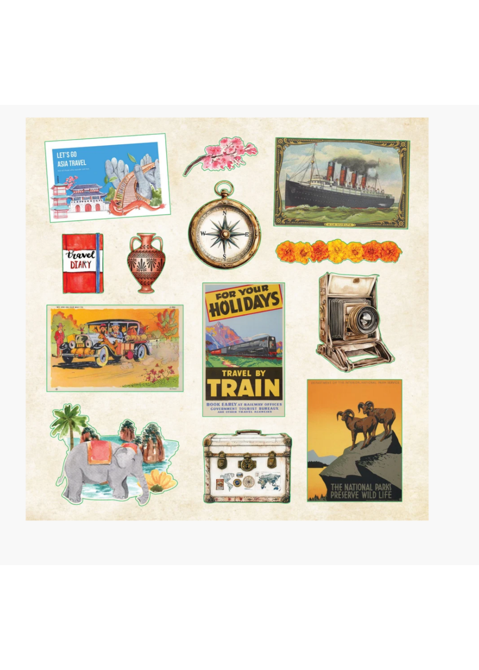 Peter Pauper Press Travel Odyssey Sticker Book