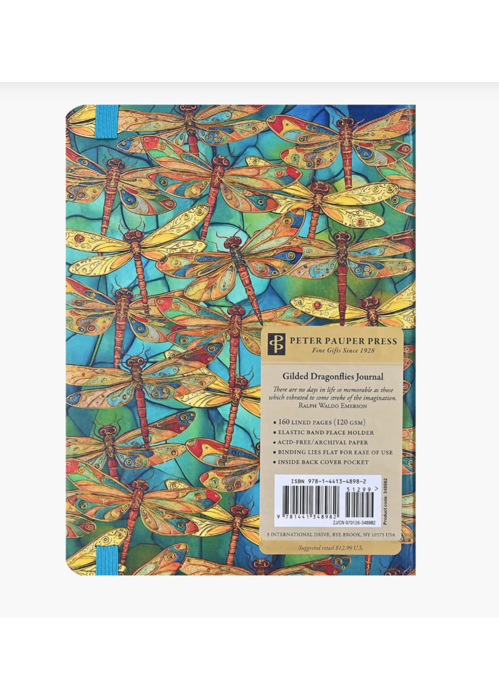 Peter Pauper Press Gilded Dragonflies Lined Journal