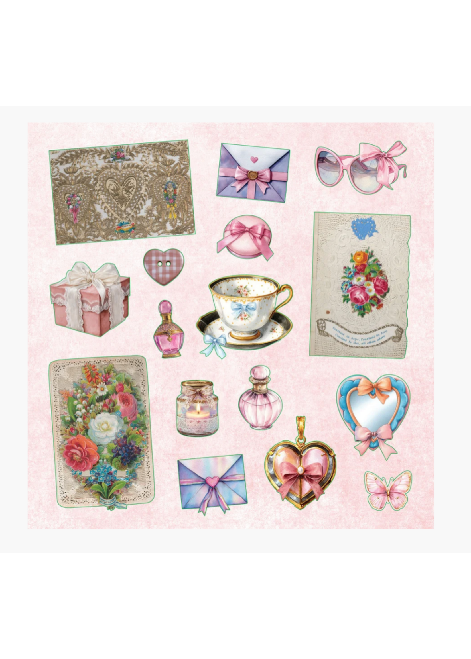 Peter Pauper Press La Petite Coquette Sticker Book