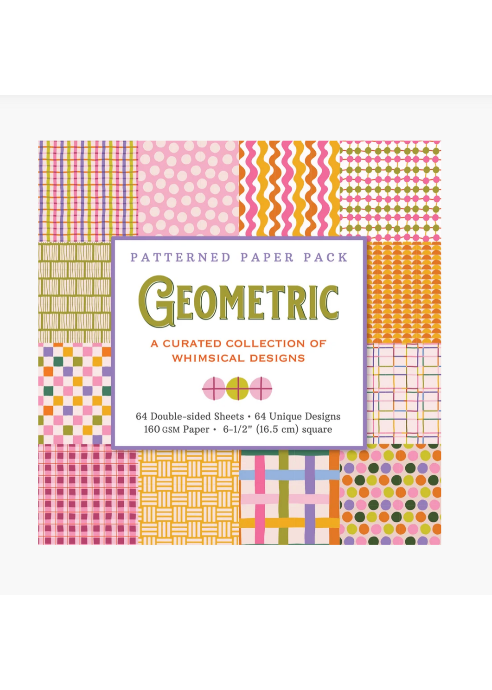Peter Pauper Press Geometric Patterned Paper Pack