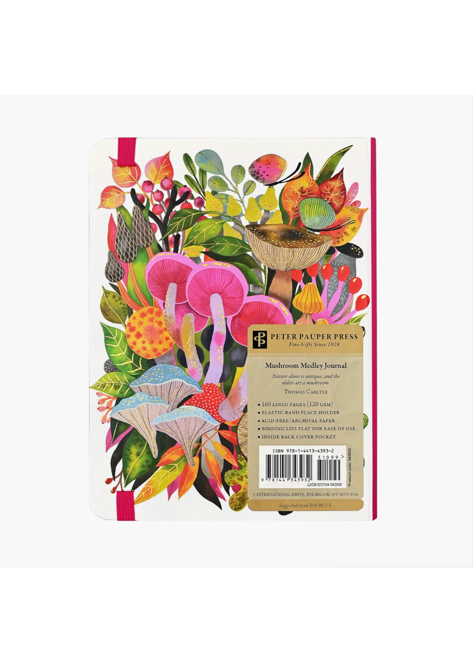 Peter Pauper Press Mushroom Medley Lined Journal