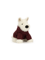 Jellycat Munro Scottie Dog Winter Jumper Outfit Jellycat