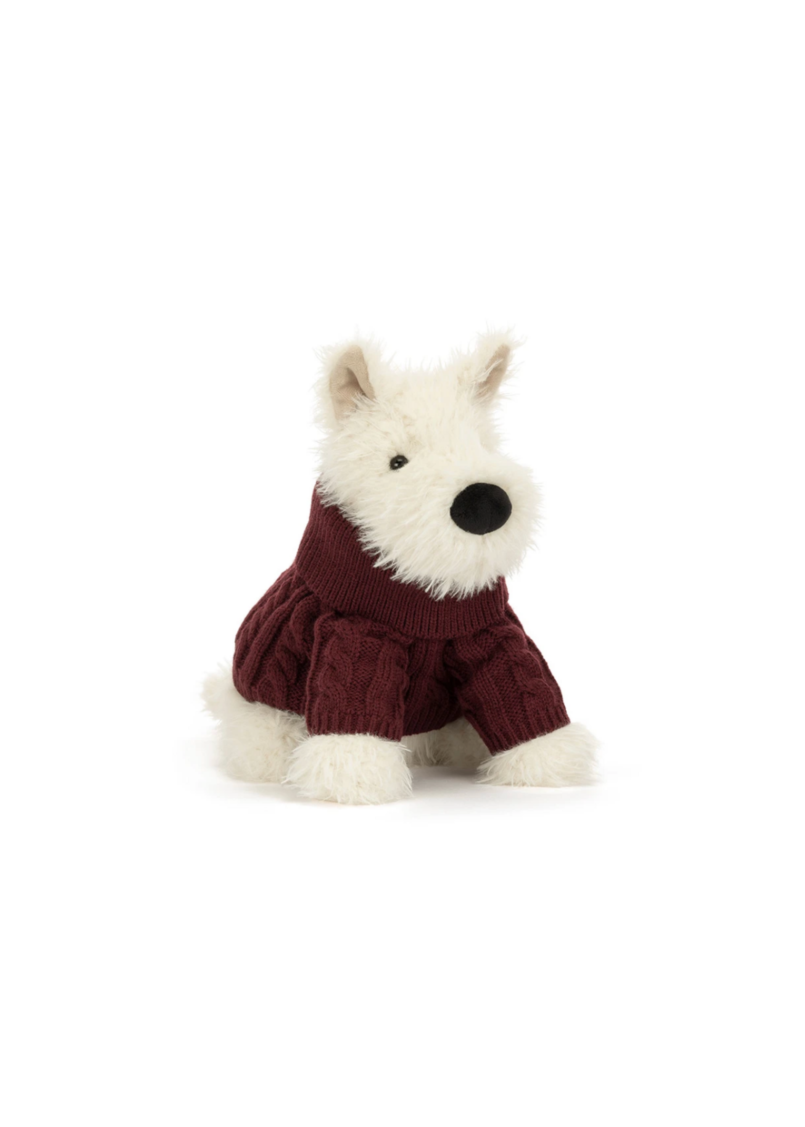 Jellycat Munro Scottie Dog Winter Jumper Outfit Jellycat