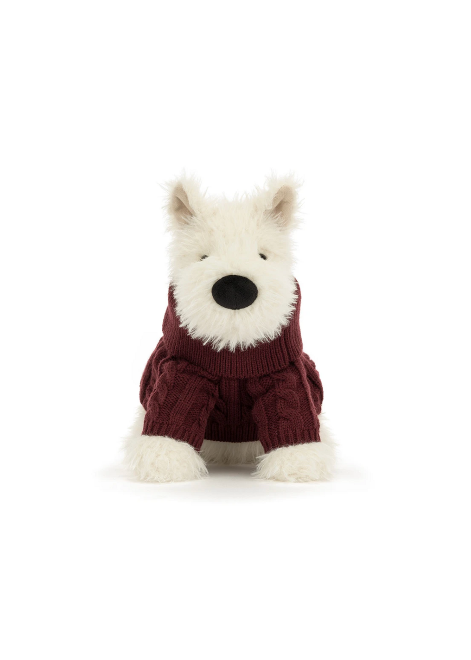 Jellycat Munro Scottie Dog Winter Jumper Outfit Jellycat