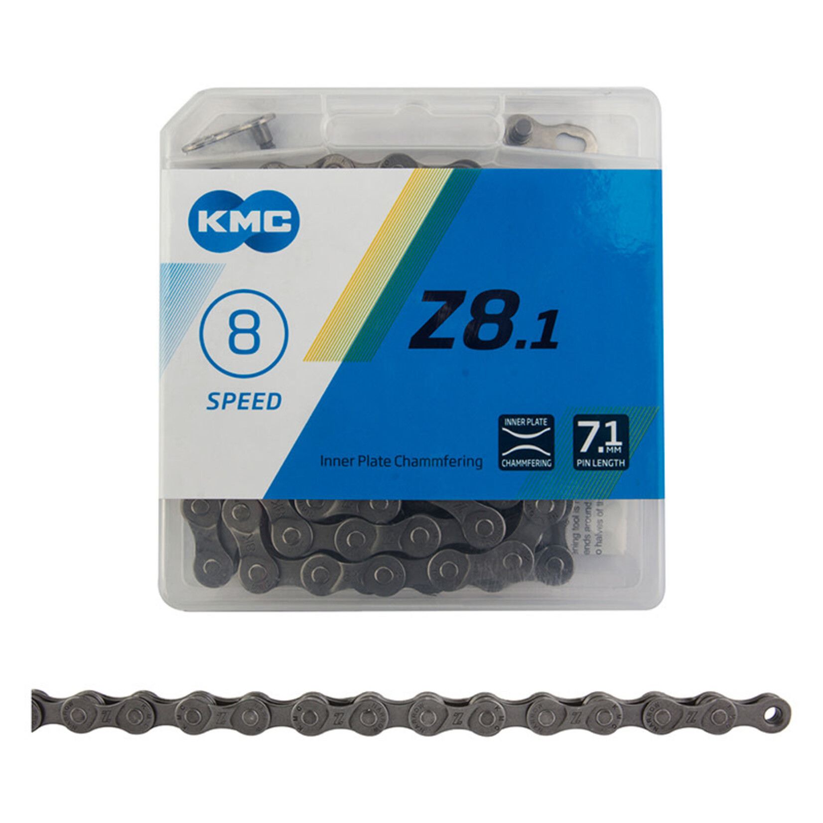KMC KMC, Z7, Chain, Speed: 6/7/8, 7.3mm, Links: 116, Grey