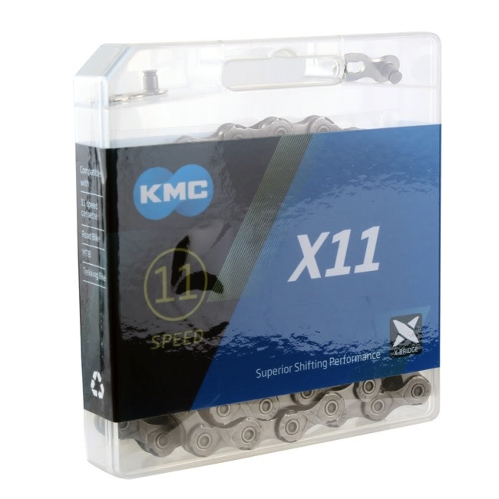 KMC KMC, X11 GY/GY, Chain, Speed: 11, 5.5mm, Links: 118, Grey