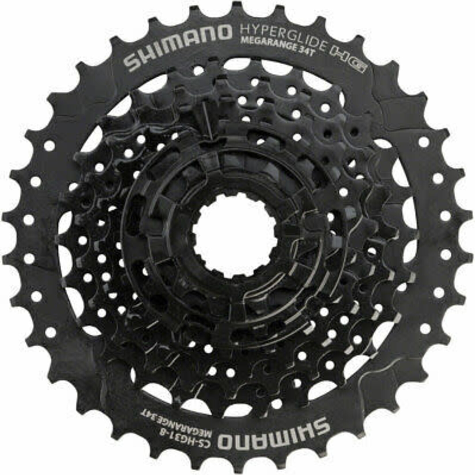 Shimano Shiman, CS-HG31, 8sp. cassette, 11-34T, 11-13-15-17-20-23-26-34