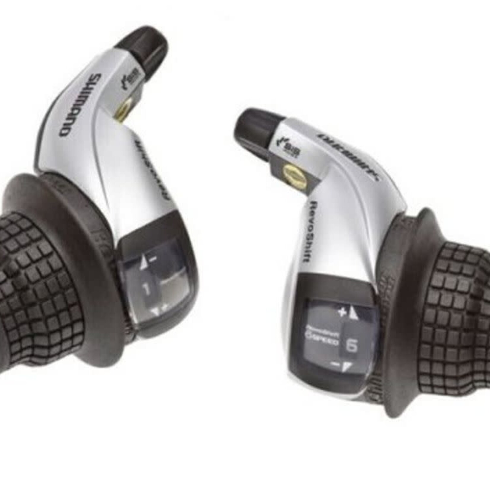 Shimano Shiman, Turney Revshift SL-RS45, Shift levers, 6 sp., Black, Pair