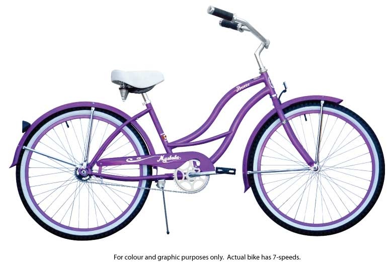 Genesis Cruiser purple ladies Infinity Cycle Bicycle Shop