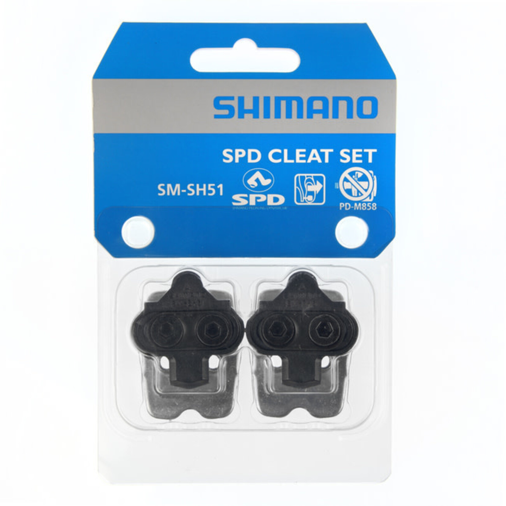 SHI SM-SH51 SPD CLEAT SET (PAIR) SINGLE RELEASE W/ CLEAT NUT