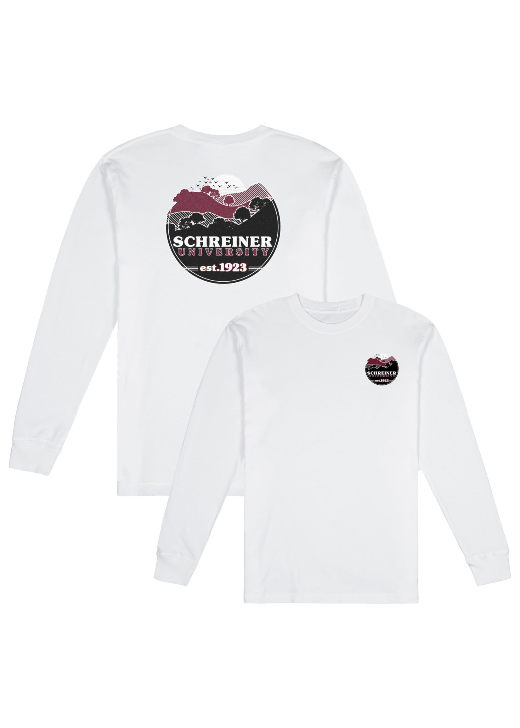 Uscape Long Sleeve White Tee