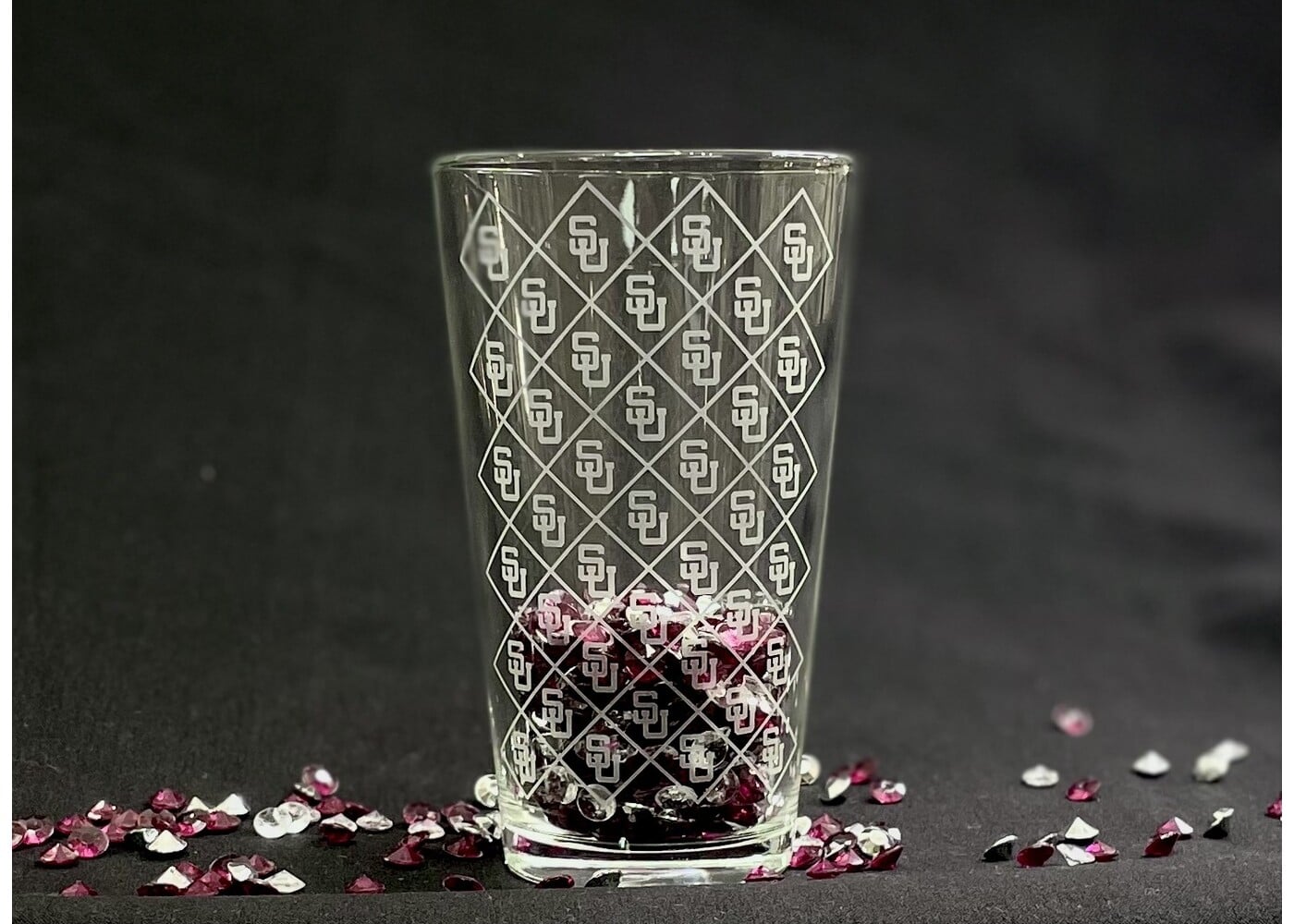 Glass Crystal Mixing 16 oz. SU Etching