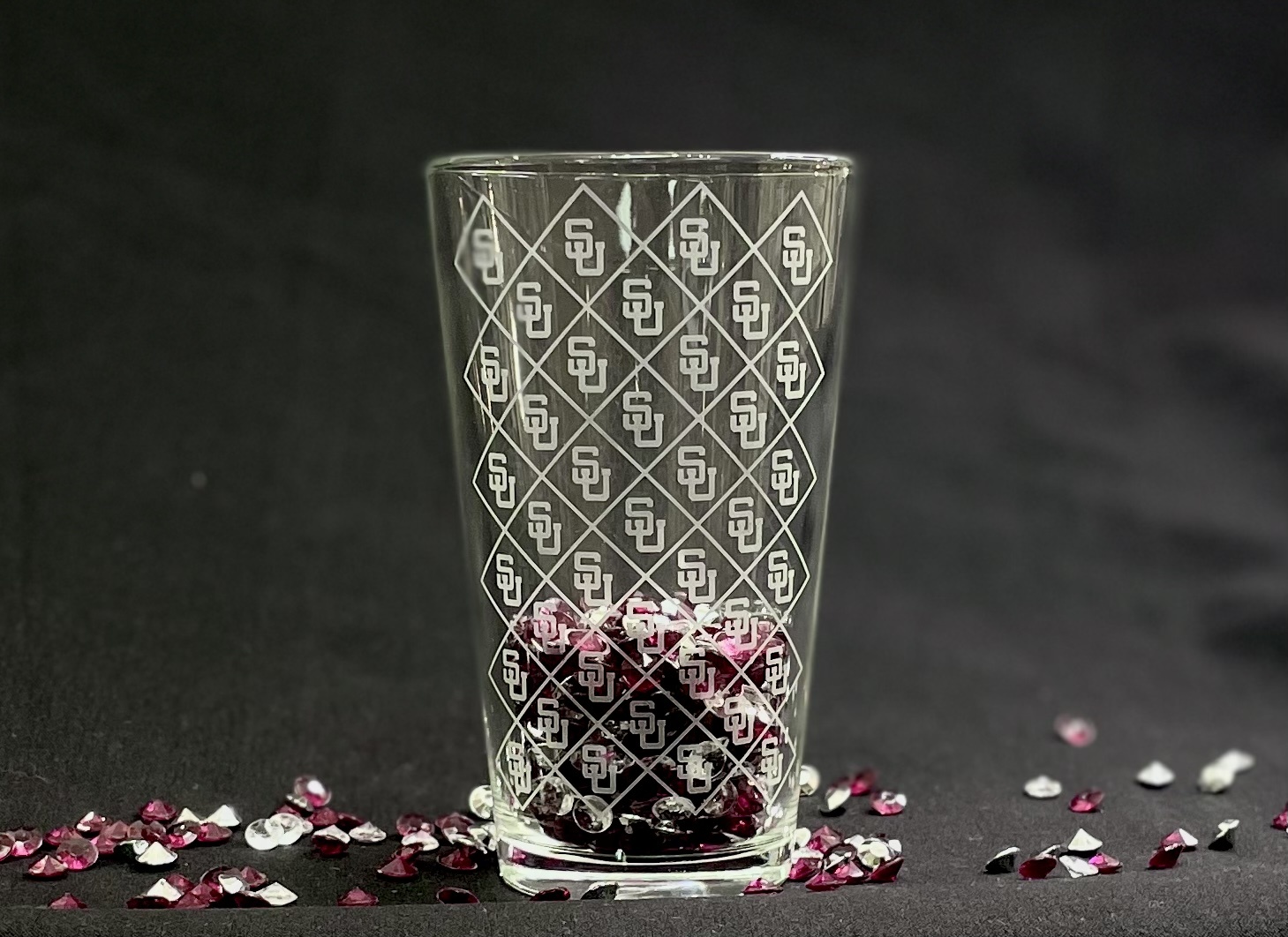 Glass Crystal Mixing 16 oz. SU Etching